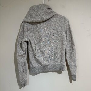 Victorias Secret PINK Grey Zip Hoodie size small